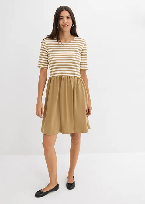 Abito in maglina di puro cotone, bonprix