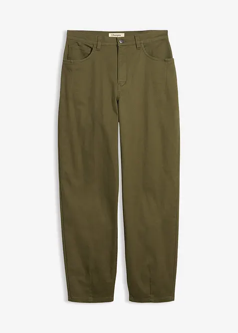 Pantaloni barrel con elastico in vita, bonprix