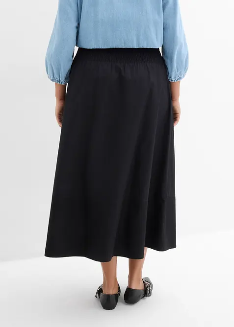 Gonna midi in puro cotone, bonprix