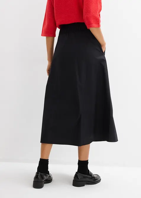 Gonna midi in puro cotone, bonprix