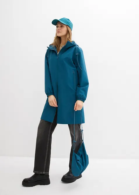 Giubbotto impermeabile leggero con borsa a tracolla, bonprix