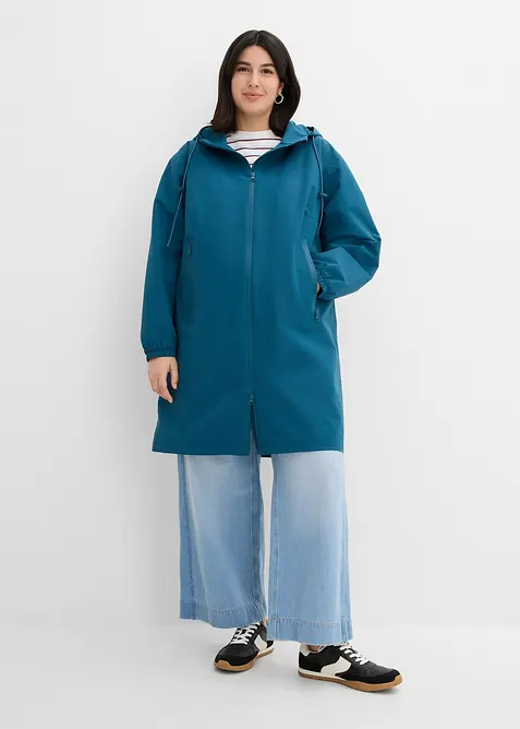 Giubbotto impermeabile leggero con borsa a tracolla, bonprix