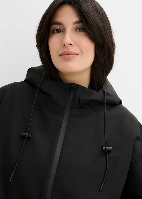 Giubbotto impermeabile leggero con borsa a tracolla, bonprix