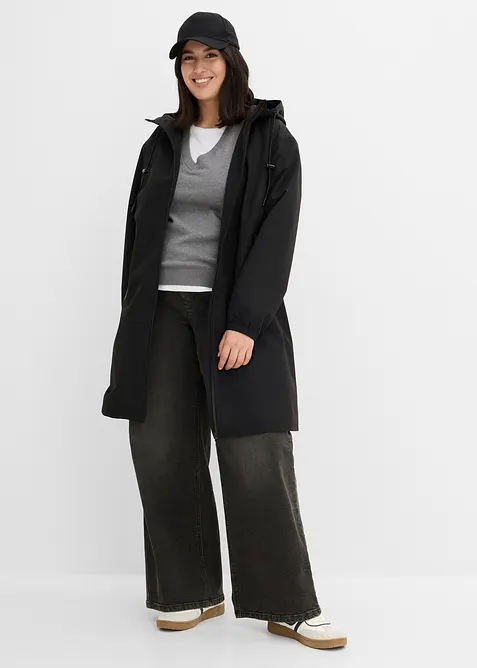 Giubbotto impermeabile leggero con borsa a tracolla, bonprix