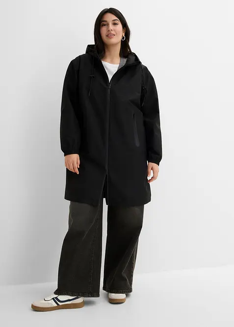 Giubbotto impermeabile leggero con borsa a tracolla, bonprix