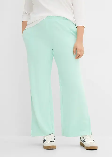 Pantaloni in felpa di misto cotone, bonprix