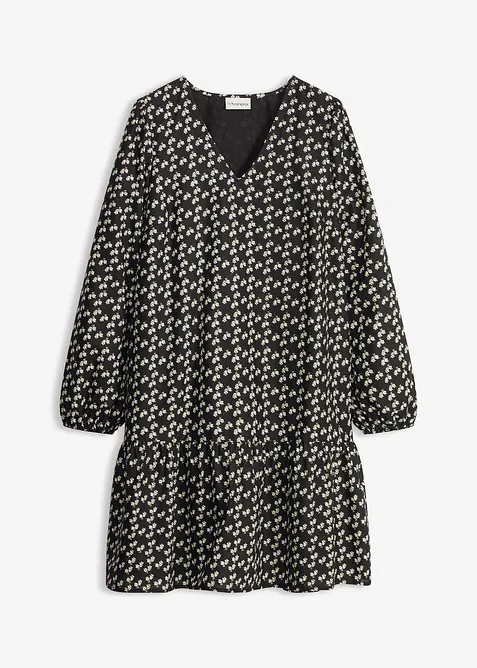 Miniabito in crinkle operato, bonprix