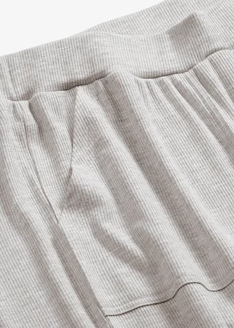 Pantaloni da casa in leggera viscosa a coste, bonprix