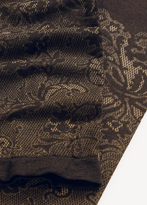 Ciclisti antisfregamento 110 DEN con pizzo stampato, bonprix