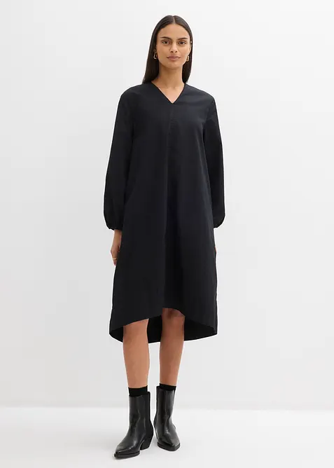 Abito chemisier con polsini  a sbuffo, bonprix