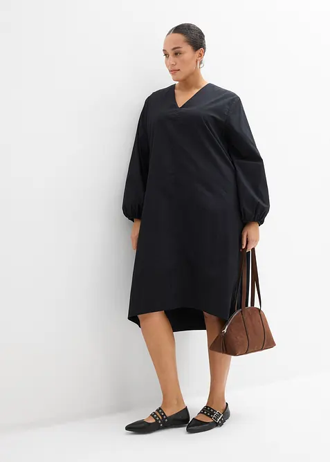 Abito chemisier con polsini  a sbuffo, bonprix