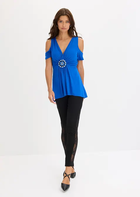 Maglia in mesh con cut-out sulle spalle, bonprix