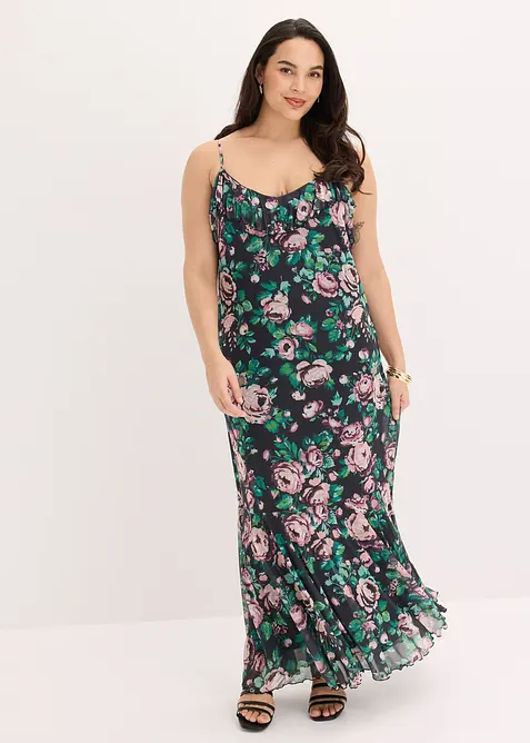 Abito con spalline in mesh morbido, bonprix