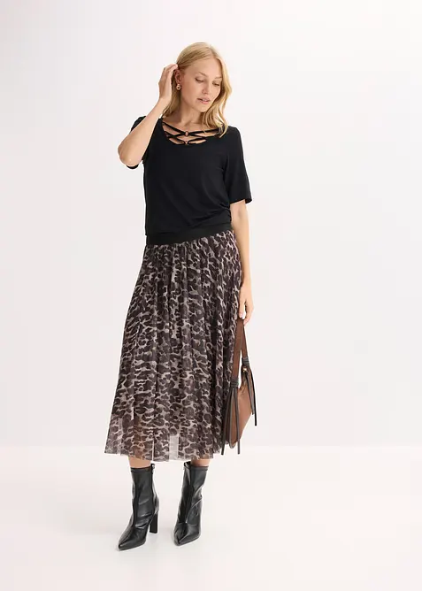 Maglia con motivo incrociato, bonprix