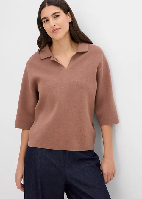 Polo in maglia, bonprix