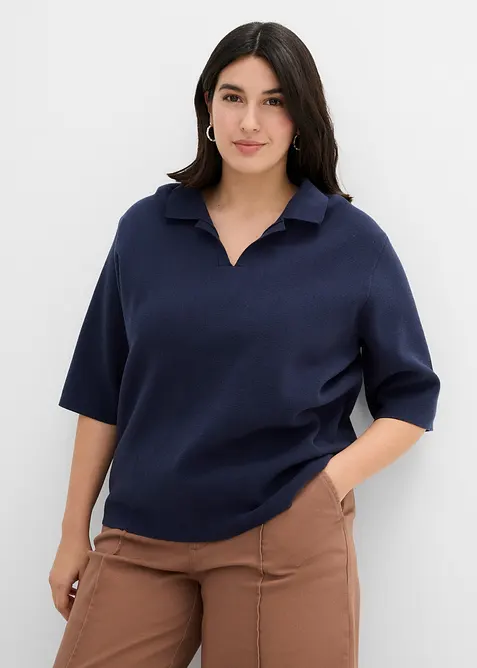 Polo in maglia, bonprix