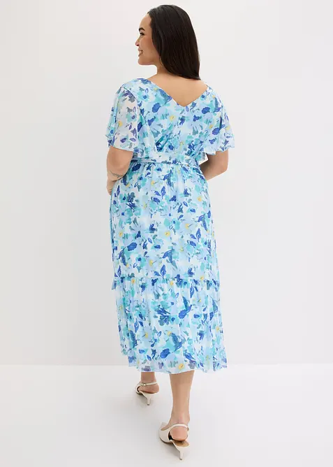 Abito midi in morbido mesh, bonprix