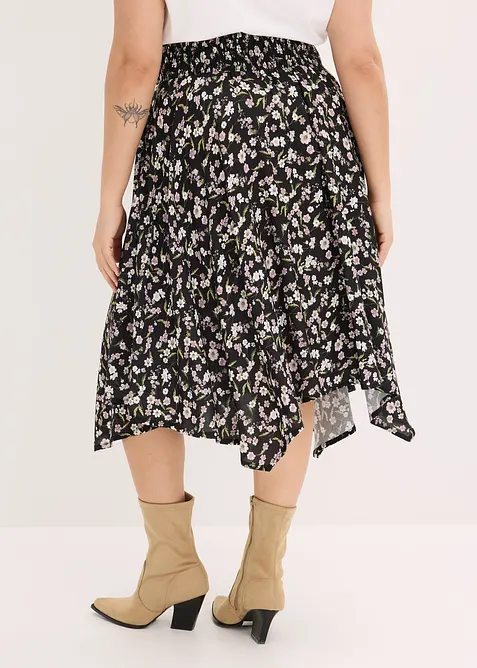 Gonna midi in pura viscosa, bonprix