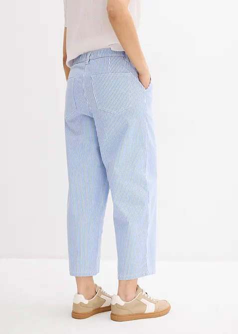 Pantaloni barrel con cinta comoda, vita alta, bonprix