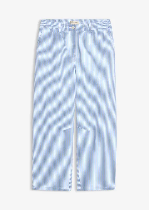 Pantaloni barrel con cinta comoda, vita alta, bonprix