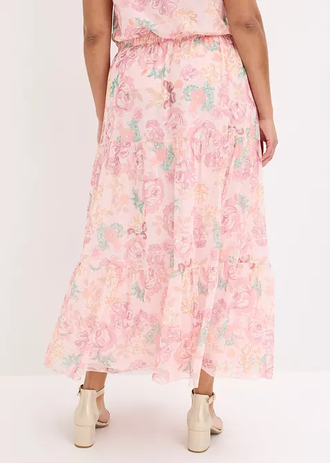 Gonna lunga in mesh morbido, bonprix