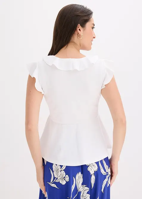 Maglia con volant, bonprix