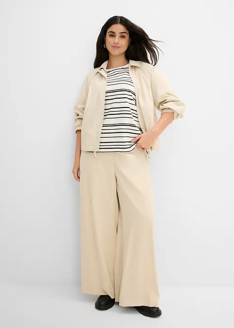 Pantaloni a palazzo in misto viscosa, bonprix