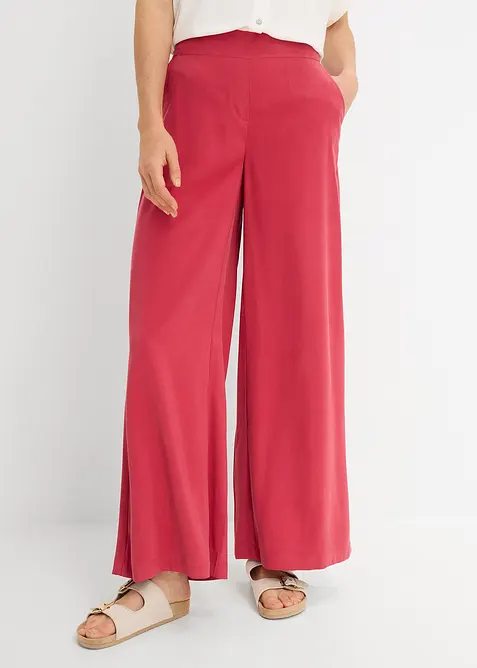 Pantaloni a palazzo in misto viscosa, bonprix