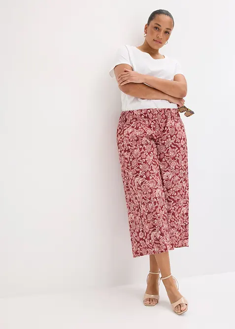 Pantaloni culotte in popeline, bonprix