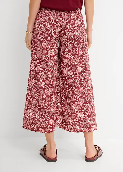 Pantaloni culotte in popeline, bonprix