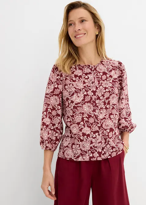 Blusa con maniche a sbuffo, bonprix