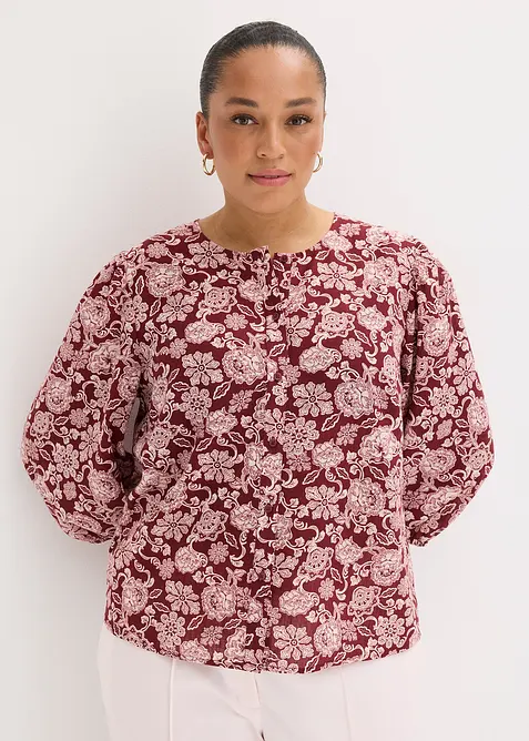 Blusa con maniche a sbuffo, bonprix