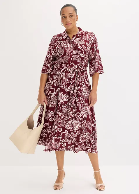 Abito chemisier in viscosa fluente, bonprix