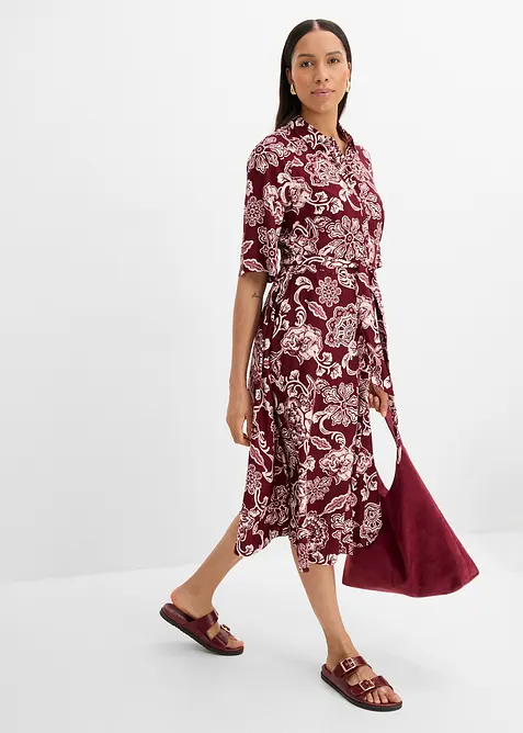 Abito chemisier in viscosa fluente, bonprix