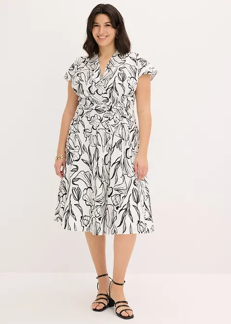 Abito con drappeggio, bonprix