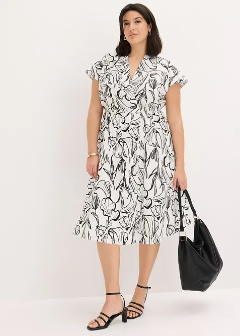 Abito con drappeggio, bonprix