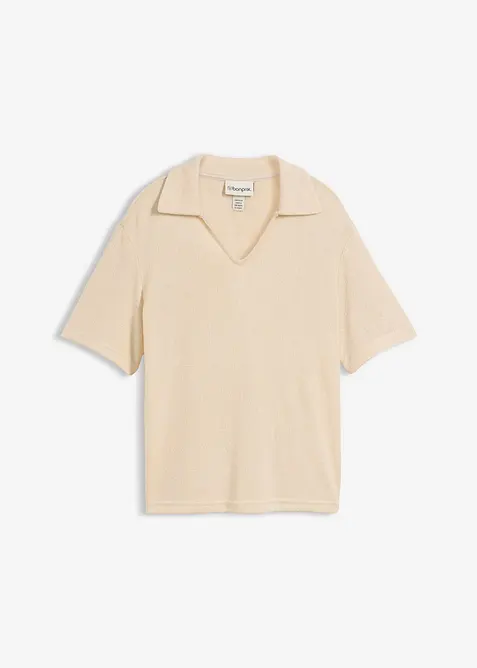 Polo effetto maglia, bonprix