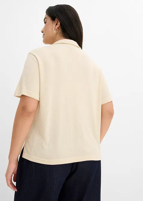 Polo effetto maglia, bonprix