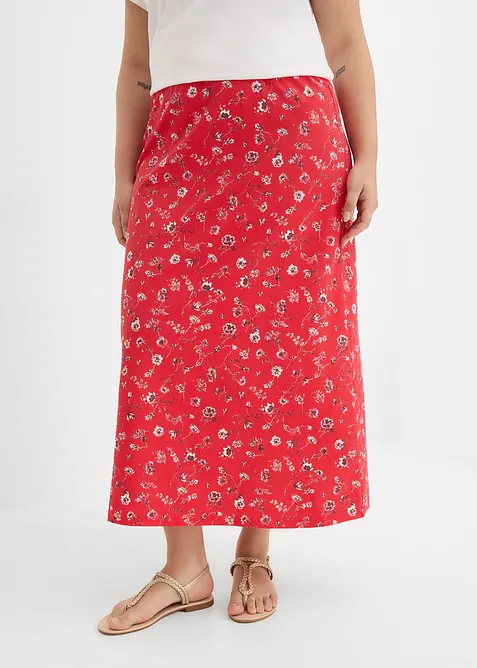 Gonna in jersey di cotone elasticizzato, bonprix