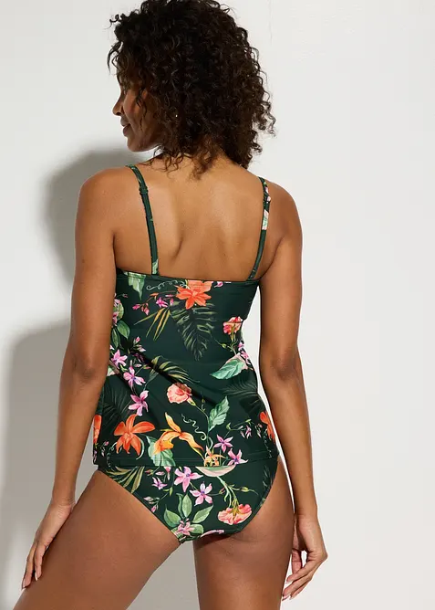 Tankini a fascia con effetto incrociato (set 2 pezzi), bonprix