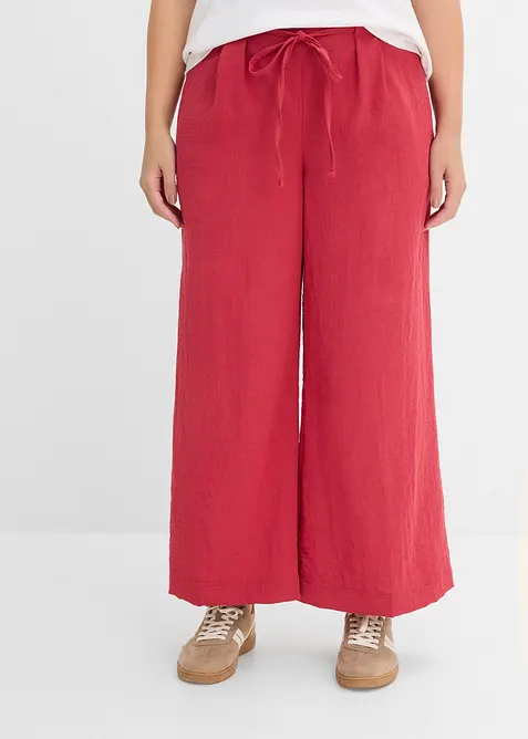 Pantaloni culotte in misto viscosa fluente, bonprix