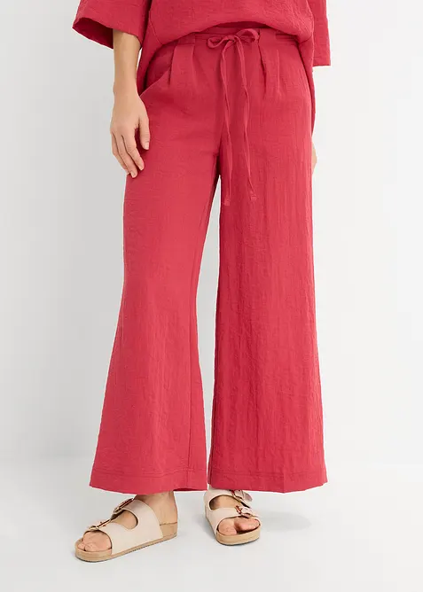 Pantaloni culotte in misto viscosa fluente, bonprix