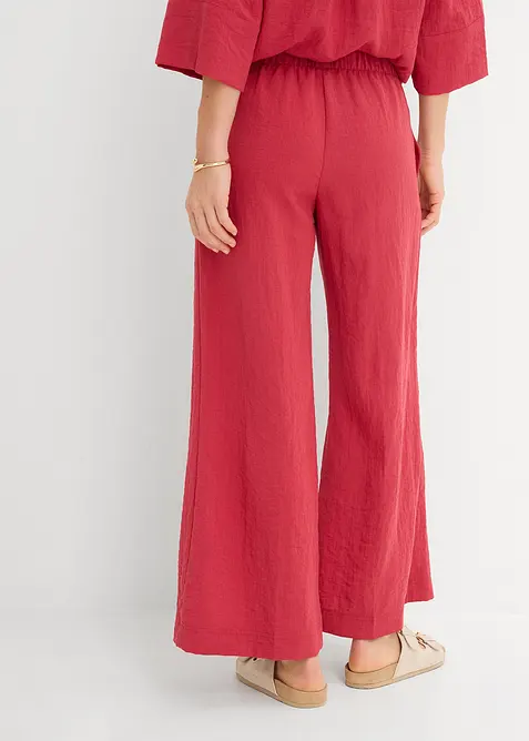 Pantaloni culotte in misto viscosa fluente, bonprix