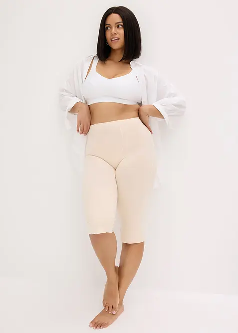 Pantaloncini in cotone con effetto modellante leggero, bonprix