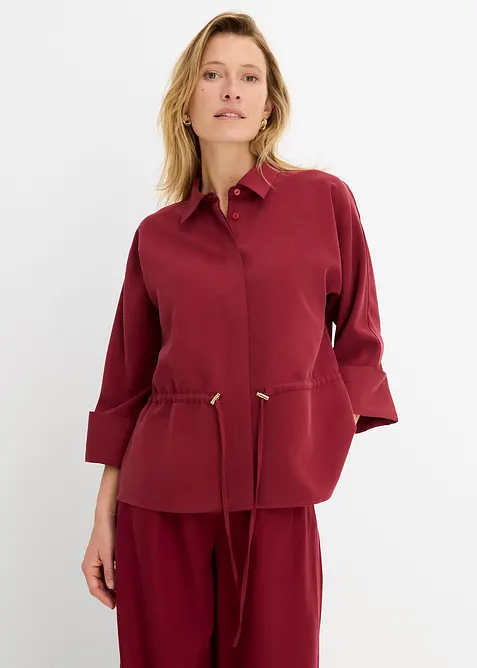 Blusa in misto viscosa morbido, bonprix