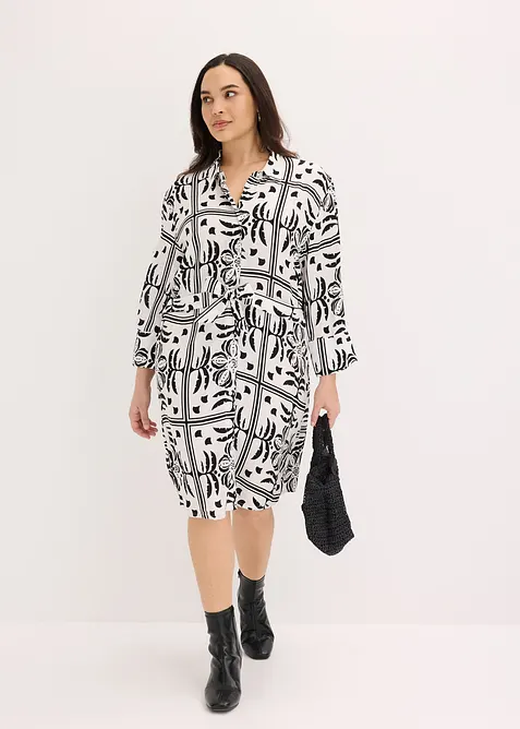 Abito chemisier in viscosa fluente, bonprix