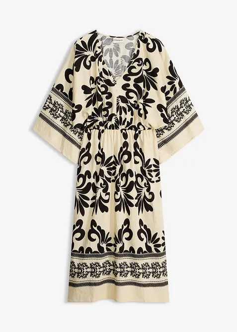 Abito midi in misto viscosa fluente, bonprix