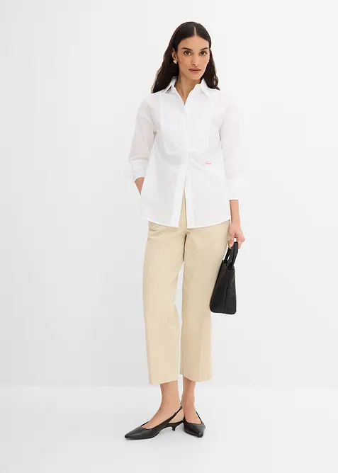 Camicia con piccolo ricamo, bonprix