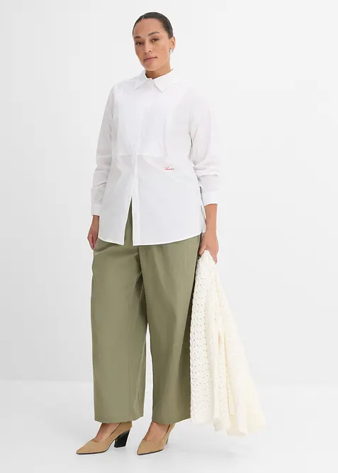 Camicia con piccolo ricamo, bonprix