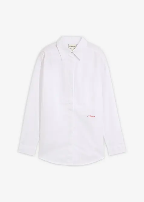 Camicia con piccolo ricamo, bonprix